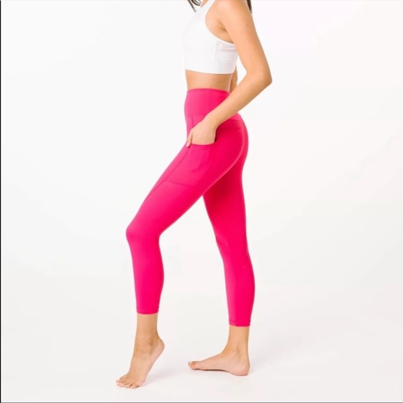Zyia Party Pink Light N Tight Leggings 4 - Picture 2 of 7